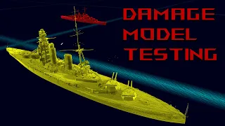 Naval Damage Model testing in War Thunder