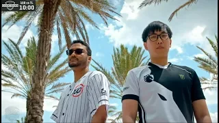 Opening of 2018 NA LCS Finals in Miami - 100 Thieves vs Team Liquid! Teams enter the Stage!