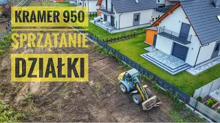 Porządkowanie działki - Niwelacja terenu - Kramer 950 ładowarka brukarzy #brukarz​​ #Paving #Loader