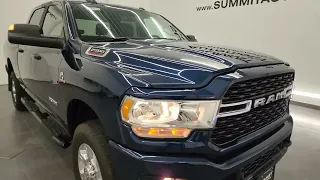 2022 RAM 2500 BIG HORN LEVEL A SPORT DIESEL PATRIOT BLUE 4K WALKAROUND 13653Z SOLD!