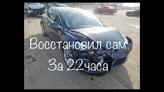 Tesla model 3 Востоновление !!и как я удалил все видео файлы сборки до выхода обзора :((