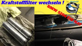 Kraftstofffilter wechseln BMW 520d /F10 Tutorial!