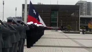 Izamiento de la Gran Bandera Chilena en Concepción, Segunda Zona Naval de la Armada