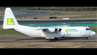 RARE Lynden Air Cargo L-100 Hercules (Civillian C-130) Landing at Brisbane Airport