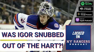 New York Rangers’ Igor Shesterkin wins Vezina!! Was he snubbed out of the Hart?!?