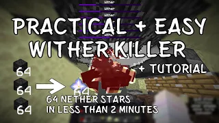 Minecraft Wither Killer / Nether Star Farm - Practical and easy (Java Edition 1.18/1.19)