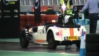 Top Gear Live 2011 - Stig sets a lap in a Caterham