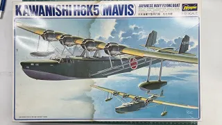 Hasegawa Kawanishi H6K5 Mavis Japanese Navy Flying Boat 1/72 Scale Model Aircraft