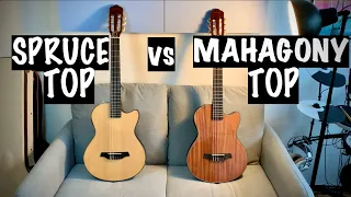 Guitars Angel Lopez EC3000CNA Nylon vs Maho N - Spruce top vs Mahagony