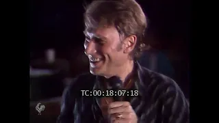 Johnny en répétitions et interview au Zénith et Bercy (04.09-07.09.1987)