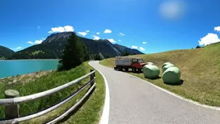 40 minute 360° VR Virtual Cycling Workout Alps South Tyrol Lake Tour Ultra HD