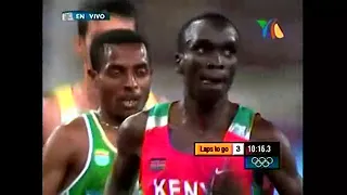 Final de los 5,000m varonil en Atenas /Juan José Martínez/(Leer Descripción)