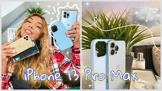 Unboxing iPhone 13 pro max : thoughts/first impressions & cases : Sierra blue