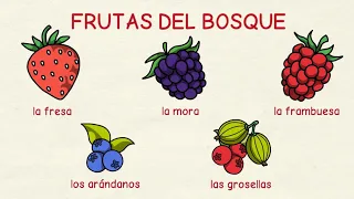 Aprender español: Las frutas 🍓 y los frutos 🌰 (nivel intermedio)