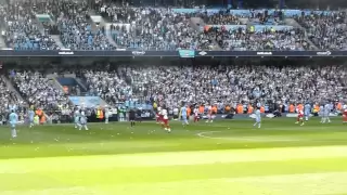 Aguero winning goal from East Stand Lower