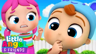 Don't You Put It In Your Mouth! | Healthy Habits Song | Little Angel And Friends Kid Songs