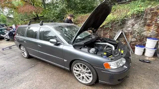 V70R First Start After Engine Swap