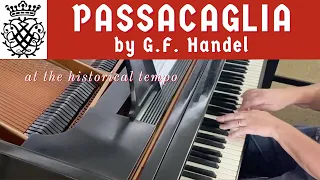 HANDEL: Passacaglia in G Minor, HWV 432 | Cory Hall, pianist