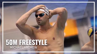 Michael Andrew Sprints to Victory in 50M Freestyle | TYR Pro Swim Series Knoxville