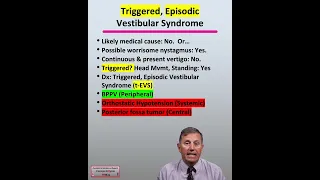 How is Triggered, Episodic Vestibular Syndrome Diagnosed in Dizziness and Vertigo Patients? 112A
