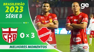 CRB 0 X 3 VILA NOVA | MELHORES MOMENTOS | 7ª RODADA BRASILEIRÃO SÉRIE B 2023 | ge.globo