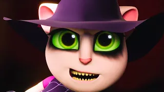 Scary Magic Show Turns Talking Angela Into A Witch | Talking Tom Shorts - Cartoon For Kids