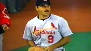 "St. Louis Cardinals" Bullpen Pitcher Fields Fair Ball, Tosses To Fan! "Big Goof!"