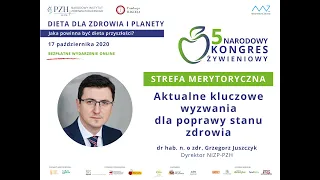 Dr hab. n. zdr. Grzegorz Juszczyk: wykład "Aktualne kluczowe wyzwania dla poprawy stanu zdrowia"