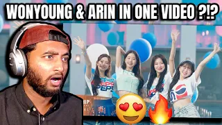 OHMYGIRL Hyojung, Arin X IVE Leeseo, Wonyoung X CRAVITY Serim, Jeongmo - BLUE & BLACK MV REACTION !!