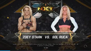 WWE NXT: Zoey Stark vs Sol Ruca