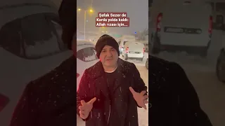Ünlü oyuncu Şafak Sezer de karda yolda kaldı: Allah rızası için...