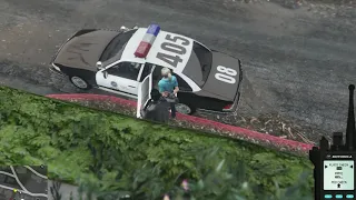 90's L.A.P.D cruiser responds to a Homicide, L.S.P.D.F.R