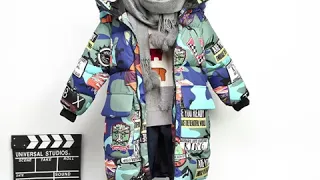 Зимнее детское пальто; плотное детские куртки для мальчиков; хлопковая верхняя одежда с капюшоном;