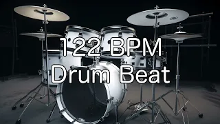 122 BPM Rock Drum Beat for Musical Practise