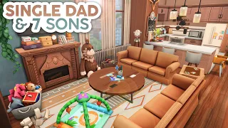 Single Dad & 7 Sons // The Sims 4 Speed Build: Apartment Renovation