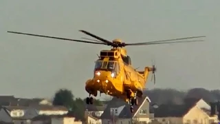 A True Classic! RAF Westland Sea king HAR3 XZ590@Blackpool Airport 16/12/12