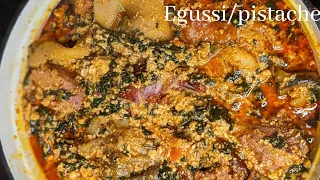 💥Best egusi soup/sauce pistache aux épinards debutant/comment réussir la sauce pistache/sauce egusi💥