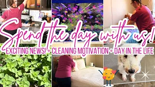 ✨COME SPEND THE DAY WITH US! / MOBILE HOME CLEANING / CLEAN WITH ME / SHOP WITH ME / EXCITING NEWS 😍
