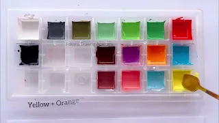 How to create 16 new colors from 3 primary colors || color mixing