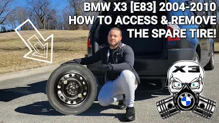 BMW X3 [E83] 2004-2010 How to Access & Remove the Spare Tire!