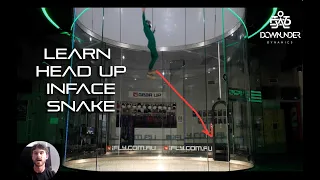 Head up inface snake - dynamic flying - indoor skydiving