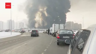 На Свердловской загорелся крупный склад