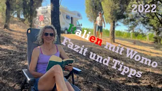 Italien mit Womo 2022 - Fazit und Tipps