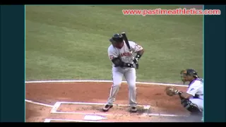 Barry Bonds Slow Motion Baseball Swing - Hitting Mechanics Instruction San Francisco Giants MLB