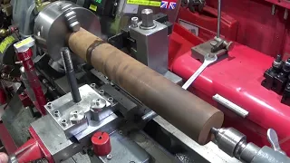 How To Part-Off A Long Piece Of Large Diameter Bar On A Small Lathe