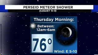 Pinpointing the perseid meteor shower