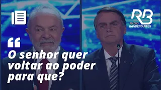 Bolsonaro pergunta para Lula sobre corrupção na Petrobras