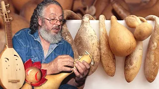 Dried GOURDS and their transformation by hand into lamps, instruments and jugs