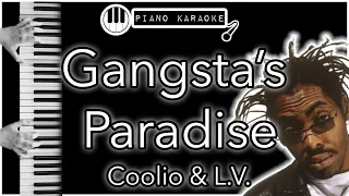 Gangsta’s Paradise - Coolio & L.V. - Piano Karaoke Instrumental