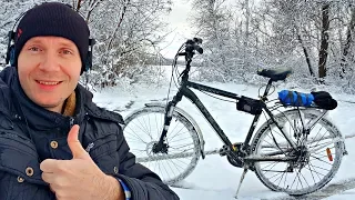 ✅На что способен Электро-Велосипед ЗИМОЙ 🚴 Суровый тест мотор колеса